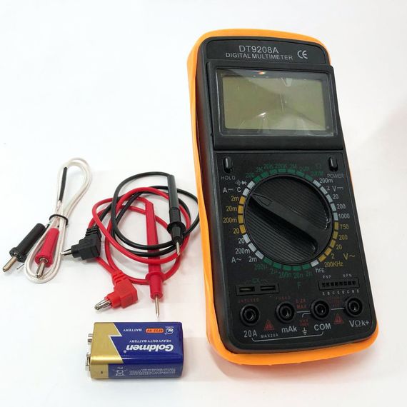 Мультиметр цифровой Digital DT-9208A универсальный, мультиметр для дома, FR-963 хороший мультиметр | Зображення 3