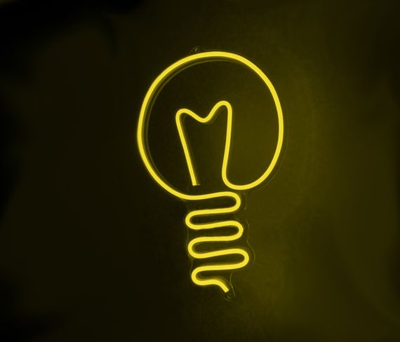 Неоновий світильник Лампочка 205х320 acr-n000049