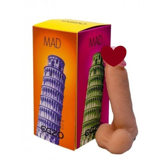 Вібратор реалістичний EGZO MAD Ciberskin Gambling Lover на батареях sexstyle