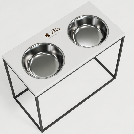 Миски на подставке для больших собак Hollky Base XL40 (2 × 1,8 л) BXL40-522640-GRWH | Зображення 6