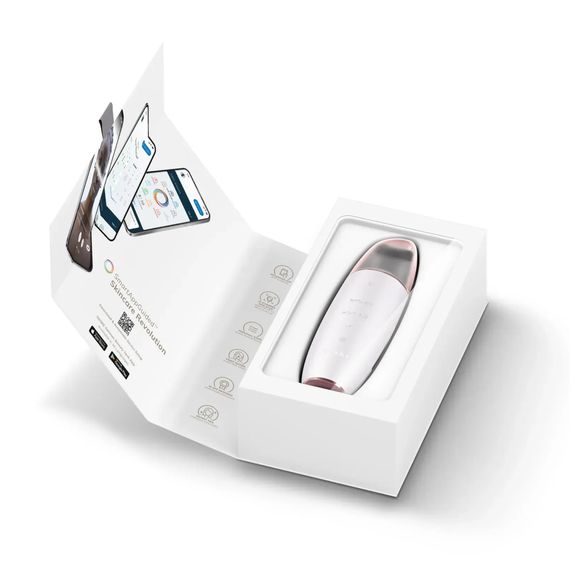 Микротоковый скраббер для кожи и устранение черных точек GESKE MicroCurrent Skin Scrubber&Blackhead Remover 9в1 magenta, Бежевый | Зображення 8
