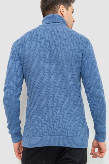 Гольф чоловічий, колір джинс, 161R696 | Зображення 3