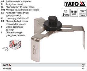 Ключ съемник топливного насоса Ø=75-160 мм YATO Польща YT-06288