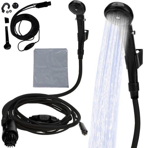 Портативный туристический душ/автомобильный душ с насосом 12В 60 Вт Trizand 8877 | Зображення 1