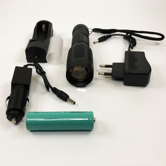 Портативний світлодіодний ліхтар із зарядкою Police, Ліхтар протиударний водонепроникний DX-92 | Зображення 1