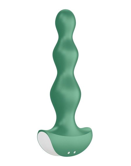 Анальный стимулятор-бусины с двумя моторами Satisfyer Lolli-Plug 2 Green | Зображення 2