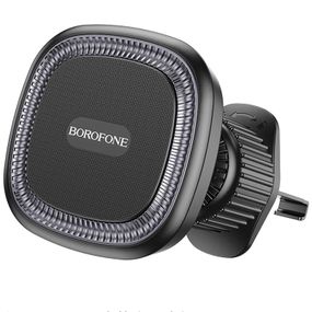 Автотримач Borofone BH96 NT Ice ring magnetic (air outlet) Black / Gray