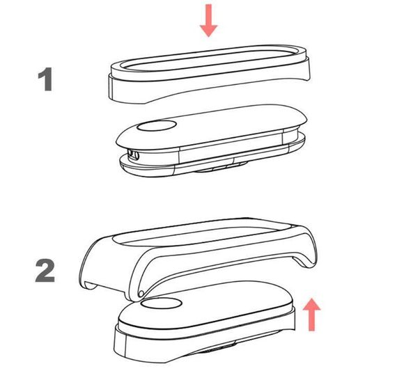 Шкіряний ремінець Primo Mijobs для фітнес-браслета Xiaomi Mi Band 3 - Silver&Brown | Зображення 4