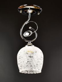 Люстра стельова на 1 лампочку 25343 Хром 33х15х15 см.