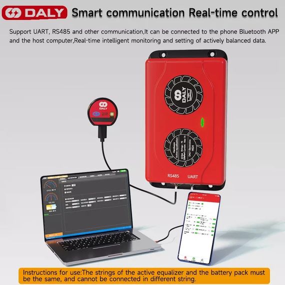 Смарт БМС Smart Bms балансир для LiFePO4 Li-ion 16s | Зображення 4