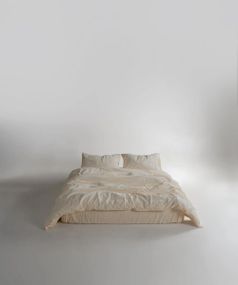 Постельное белье Limasso Stonewashed Ranforce 200 х 220 см Akdeniz Krem