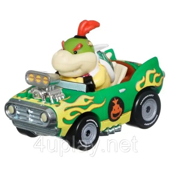 Hot Wheels Mario Kart Characters and Karts Хот Вілс набір 4 машинки Маріо Карт: Маріо, Луїджі, Боузер | Зображення 4