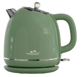 Електрочайник Monte MT-1835 Зелений, 1.7 л, 1800 Вт, з подвійними стінками