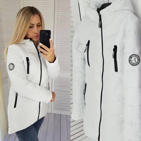 Елегантна жіноча парка, арт. 300, білий | Зображення 9