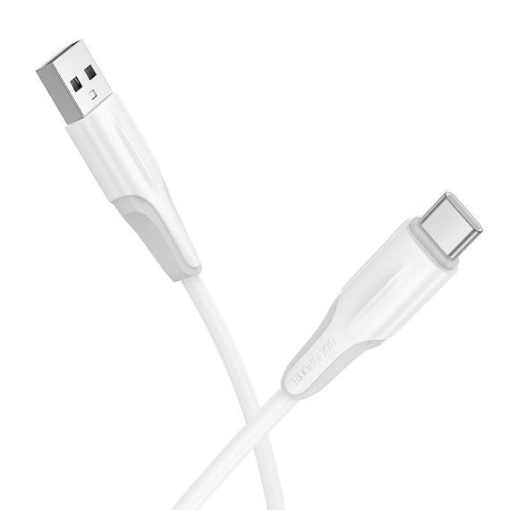 Дата кабель Borofone BX119 New USB to Type-C 3A (1m) White | Зображення 1