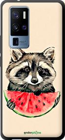 Чохол на Vivo X50 Pro Plus Єнотик з кавуном "4605b-2056-2448"