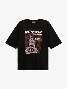 Футболка з принтом чоловіча GENUA G01222-0051 XL Чорний shop (2000999574863)