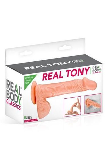 Фалоімітатор Real Body — Real Tony Flash, TPE, діаметр 3,5 см | Зображення 2
