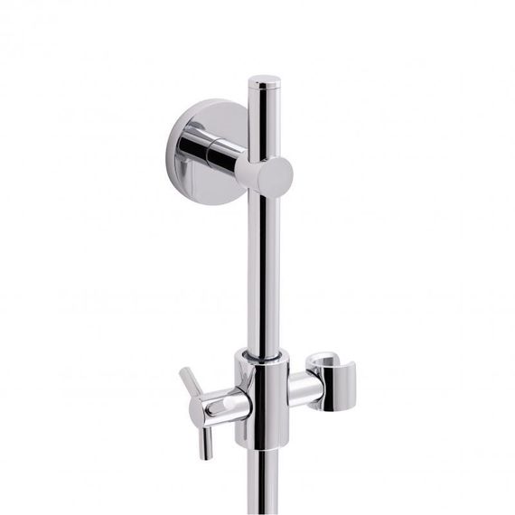 Стійка універсальна Qtap Sprha 700 мм округла з полицею QT003 Chrome | Зображення 2