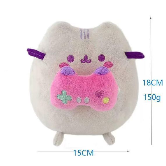 М'яка іграшка Пушин Кіт з ігровим джойстиком 18 см плюшевий котик Pusheen | Зображення 1