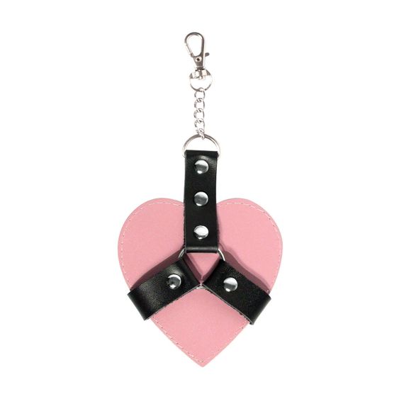 Брелок для ключей сердце Art of Sex Chained Heart на карабине Розовый | Зображення 2