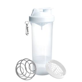 Спортивний шейкер SmartShake Slim 500ml Pure White