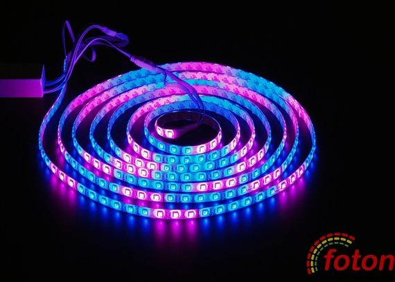 Світлодіодна стрічка SMD 5050 (54 LED/m) RGB RW 3LED IP54 | Зображення 3