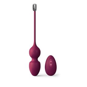 Вагінальні кульки Dorcel LOVE BALLS PLUM, вібрації та рухи внутрішньої кульки, пульт ДК Sex Aura