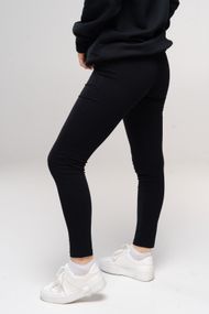 Лосини жіночі однотонні чорні, 4XL