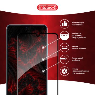 Стекло защитное Intaleo Full Glue ZTE Blade A72 Black (1283126545573) | Зображення 2