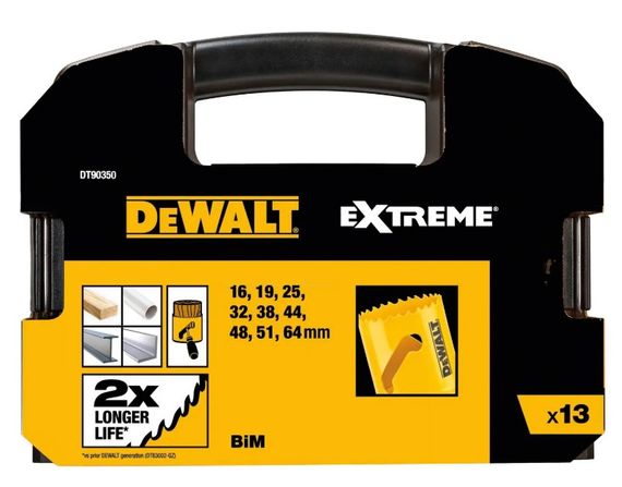 Набір коронок-ціфенборів DeWALT 9 шт DT90350 | Зображення 1