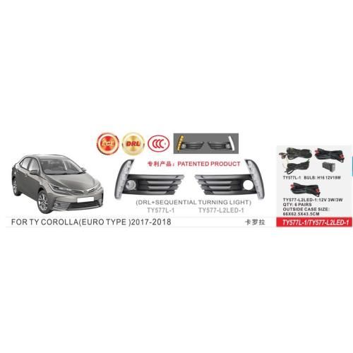 Фари дод. модель Toyota Corolla 2016-18/TY-577L1-A/H11-12V55W+DRL-3W/3W/FOG+DRL+TURN/eл.проводка | Зображення 1