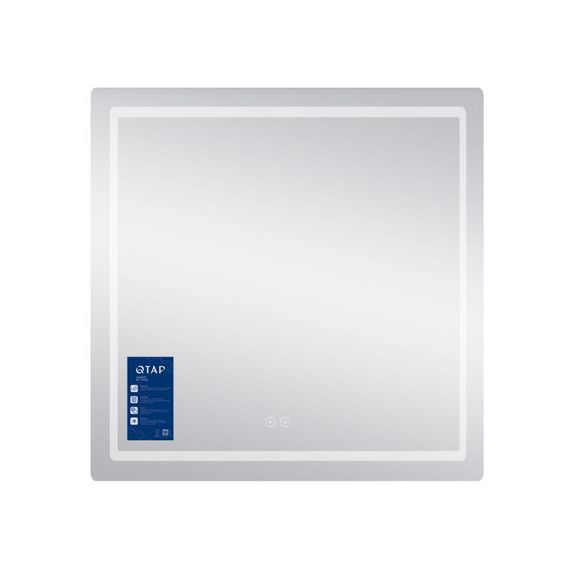 Дзеркало Qtap Mideya 800x800 з LED-підсвічуванням Touch, з антизапотіванням, димером QT2078NCF8080W | Зображення 2