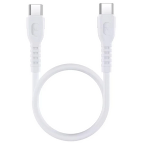 Кабель Remax RC-C022 PD 65W Type-C - Type-C короткий 30 см - White