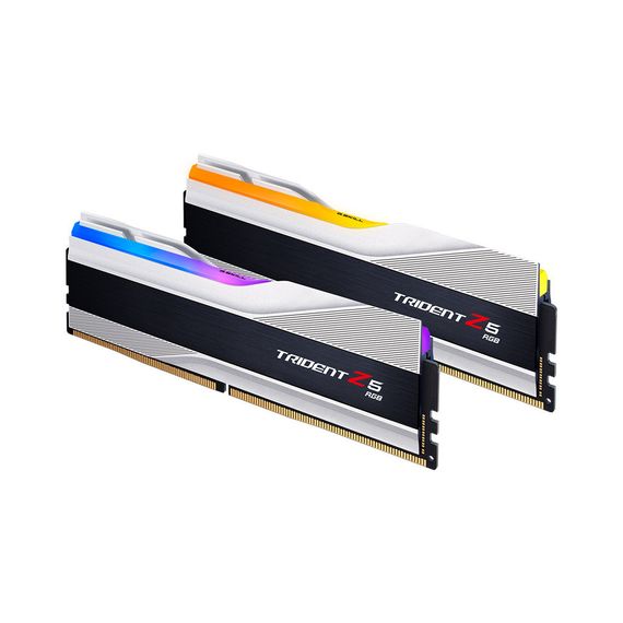 Модуль пам'яті для комп'ютера DDR5 32GB (2x16GB) 7600 MHz Trident Z5 RGB Silver G.Skill (F5-7600J3646G16GX2-TZ5RS) | Зображення 2