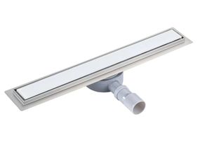 Линейный трап Qtap Scorpio Tile900 из нержавеющей стали, под плитку (поворотный сифон/сухой затвор) QTSCOTILE900