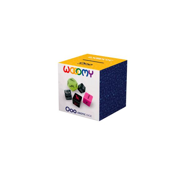 Набір кубиків Wooomy Ooo 5 Dice Set (EN): місця та пози для сексу, інтимні дії та частини тіла | Зображення 3