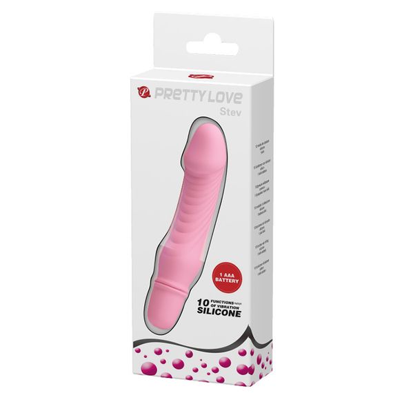 Вібратор - Pretty Love Stev Vibrator Light Pink Sex Aura | Зображення 3