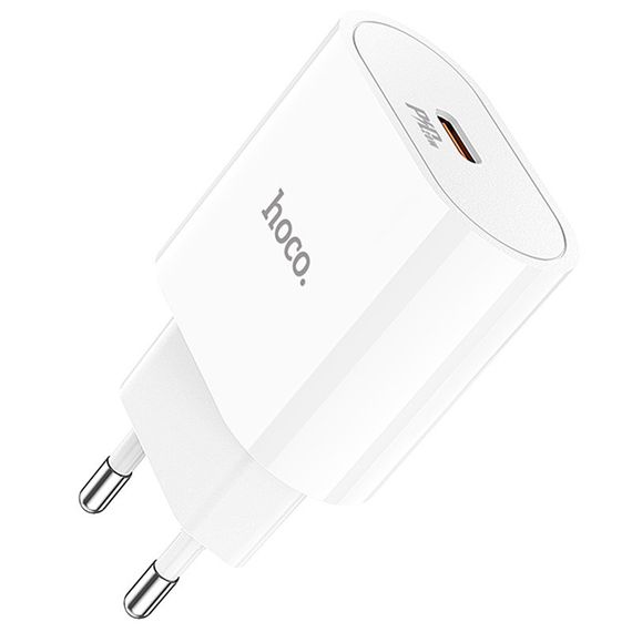 МЗП Hoco C94A Metro PD20W (1USB-C) + кабель Type-C to Lightning White | Зображення 6