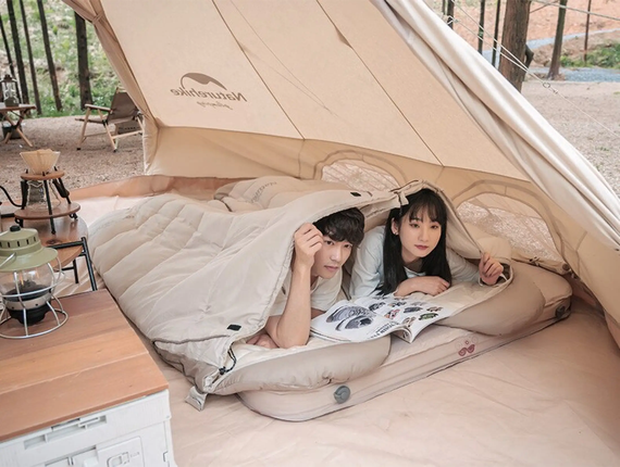 Спальний мішок з капюшоном Naturehike B400 NH21MSD11, бежевий | Зображення 4
