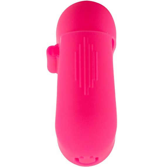 Силиконовый футляр New с карабином для наушников Airpods 1/2 Розовый / Barbie pink | Зображення 3