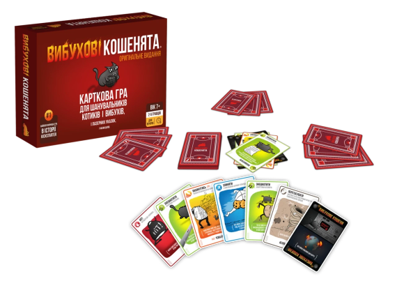 Настольная игра Взрывные котята: Оригинальное издание (Exploding Kittens: Original) укр. | Зображення 1