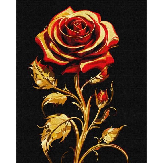 Картина по номерам "Символ красоты" ©art_selena_ua KHO3244 с красками металлик 40х50см