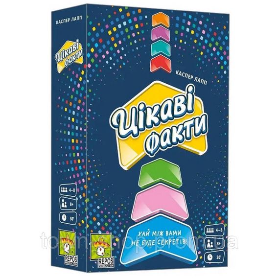 Настольная игра "Интересные факты" LOB2323UA, 195 карточек