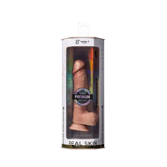 Фаллоимитатор реалистичный с яичками SILEXD Model 1 (8") на присоске, телесный sexstyle | Зображення 6