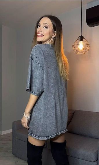 Футболка жіноча варена Oversize💘 | Зображення 8