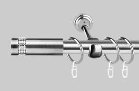 Карниз для штор однорядний металевий 19 мм, Хантос Сталевий 240 див.