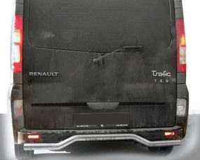 Задняя защита AK006 (нерж) для Opel Vivaro 2001-2015 гг