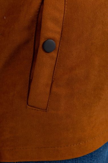 Вітровка чоловіча на кнопках, колір світло-коричневий, 131R3022 | Зображення 4