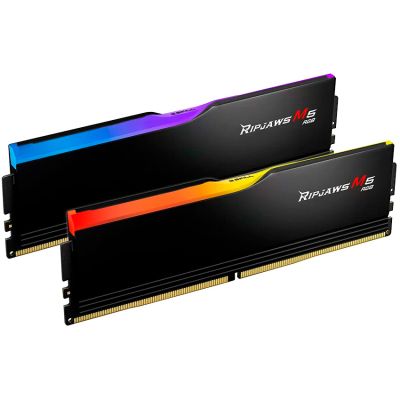 Модуль памяти для компьютера DDR5 32GB (2x16GB) 6000 MHz Ripjaws M5 RGB Matte Black G.Skill (F5-6000J3040F16GX2-RM5RK) | Зображення 1